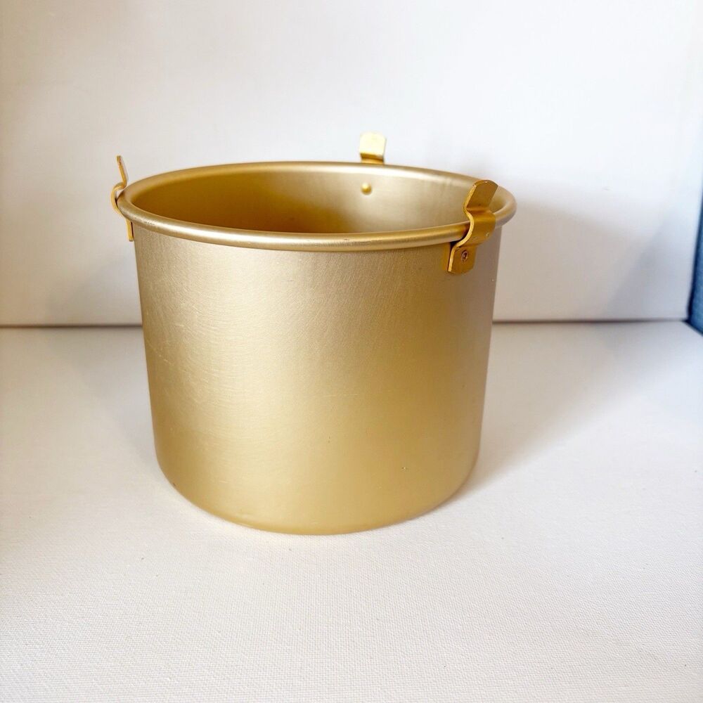 Vintage Rival Crock Pot Bread n Cake Bake Gold Aluminum Pan Insert Only